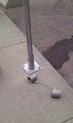 Break away sign post collar
